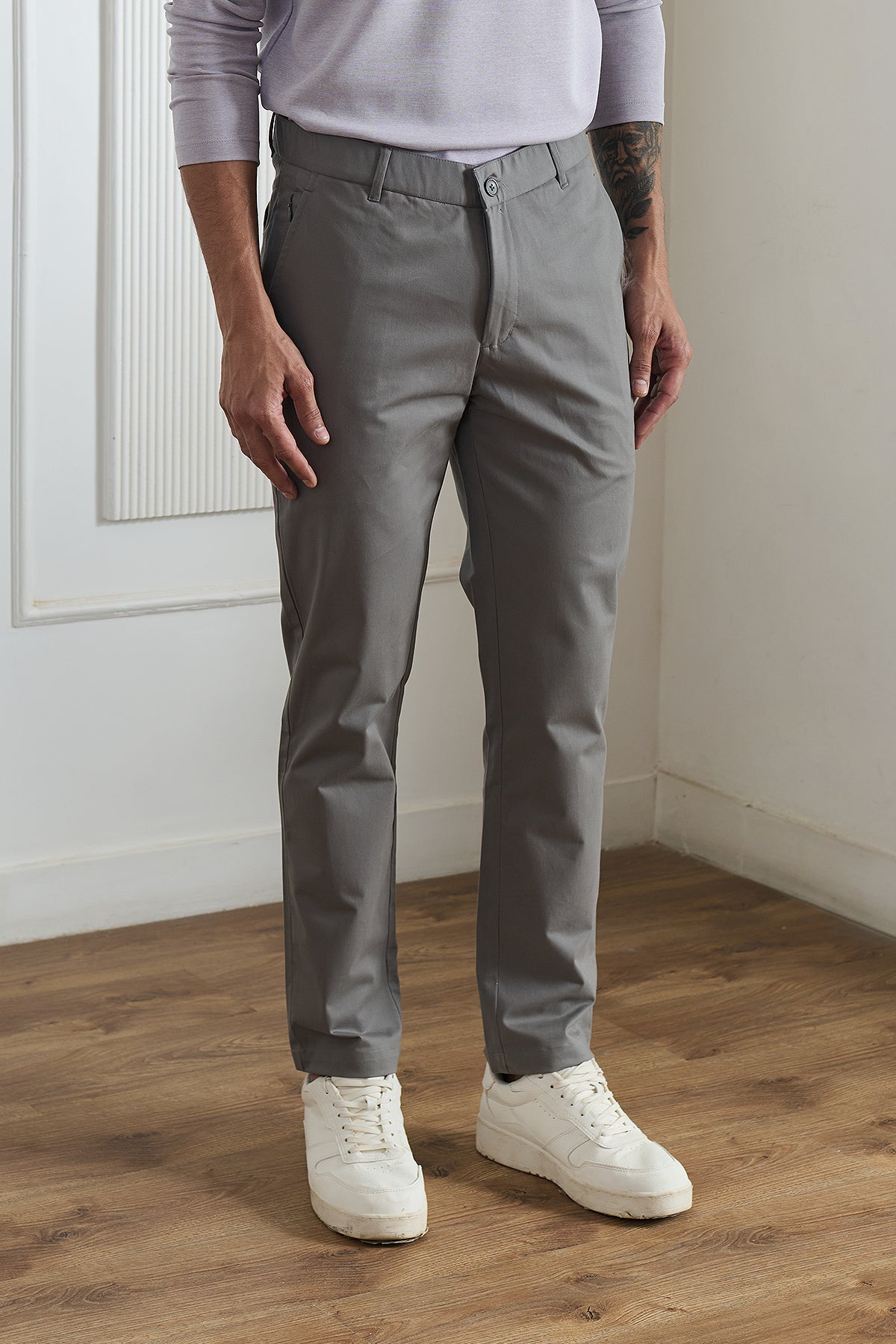 Cloudy Grey Chinos