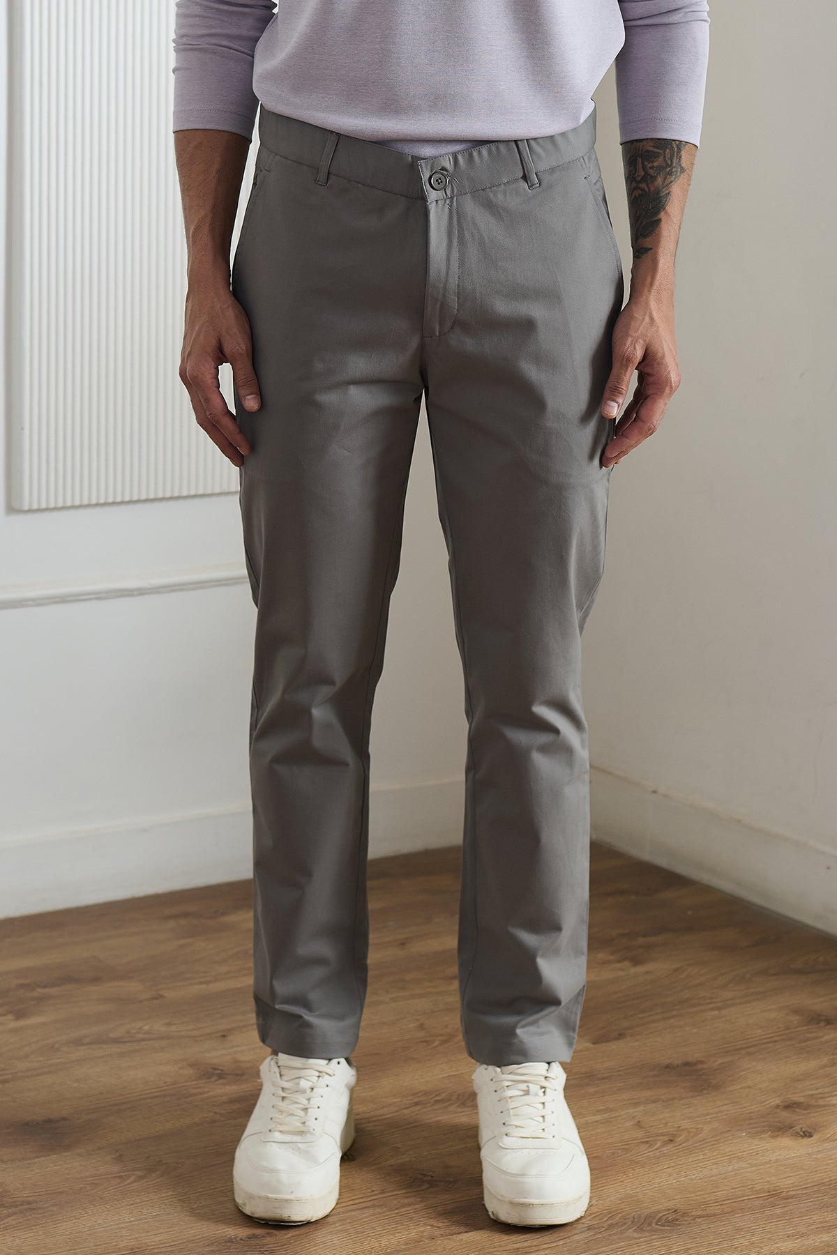 Cloudy Grey Chinos