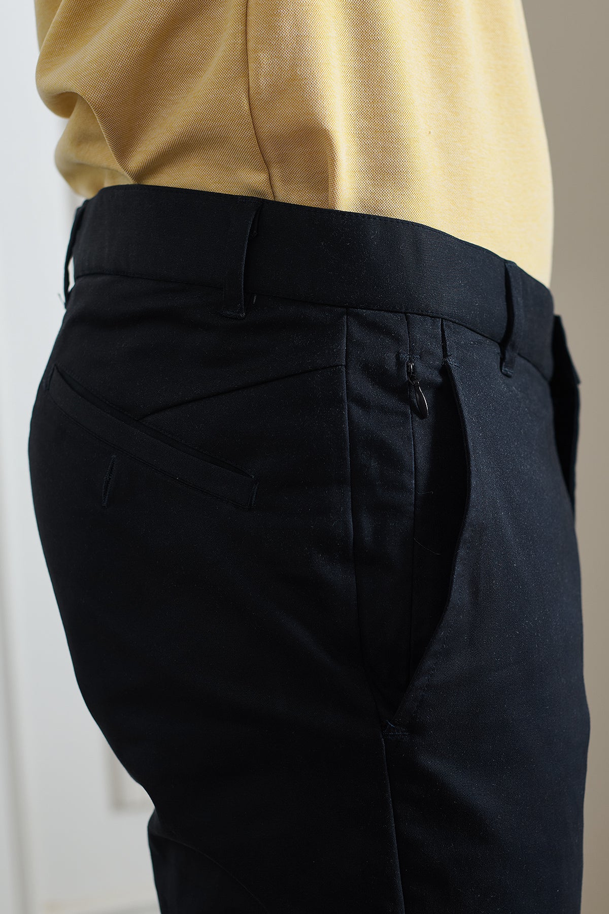 Jade Black Chinos