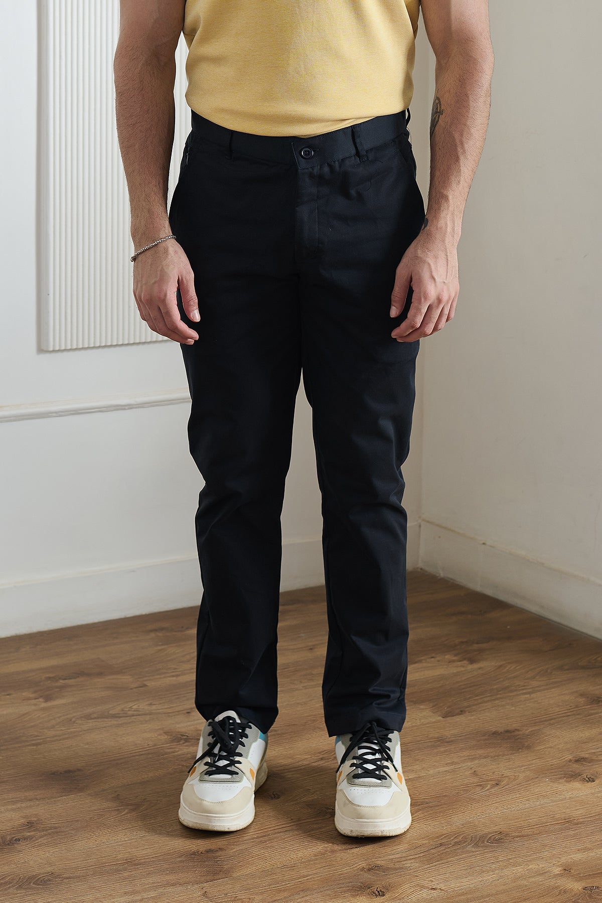 Jade Black Chinos