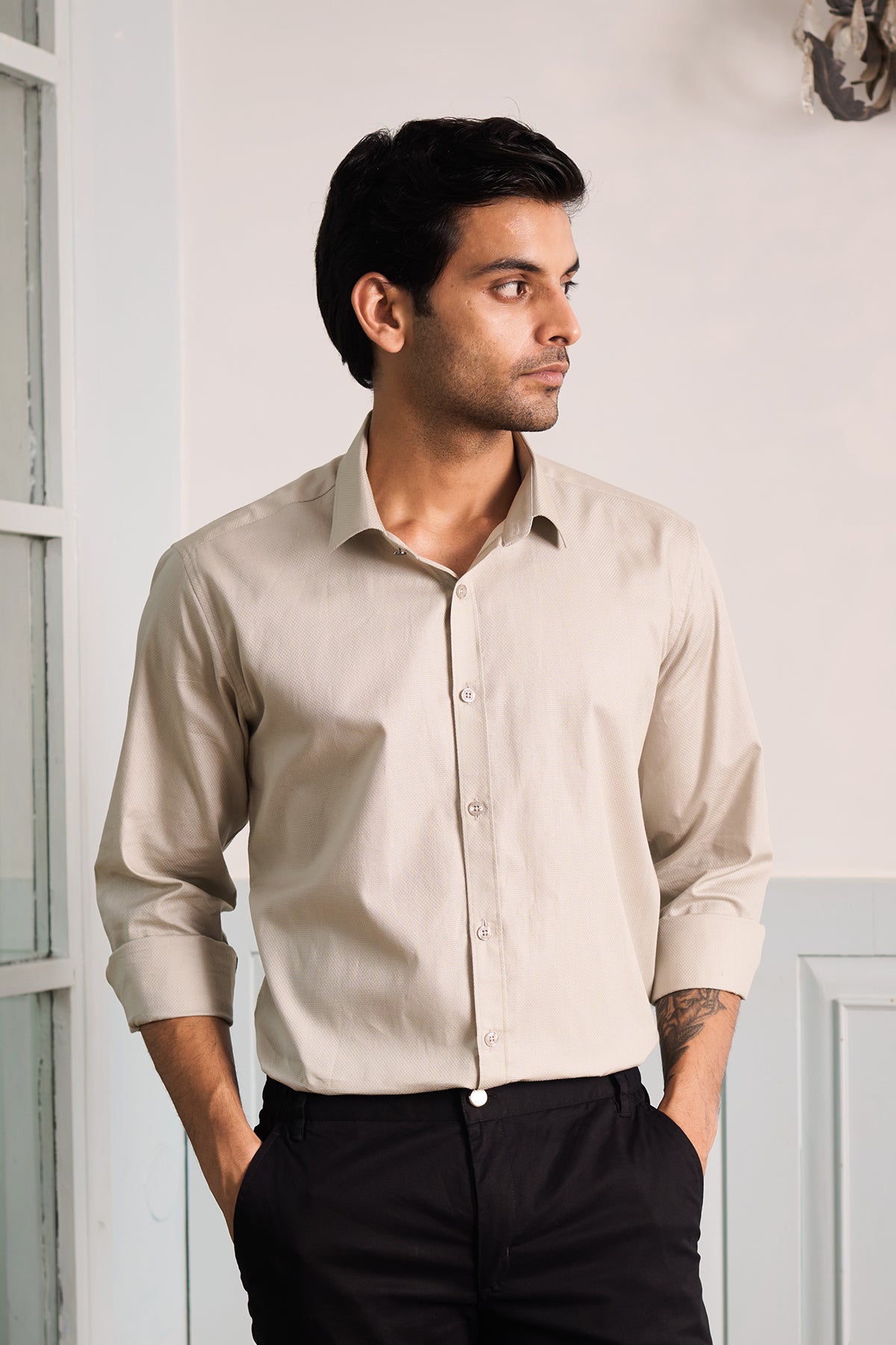 Light Grey Party Shirt