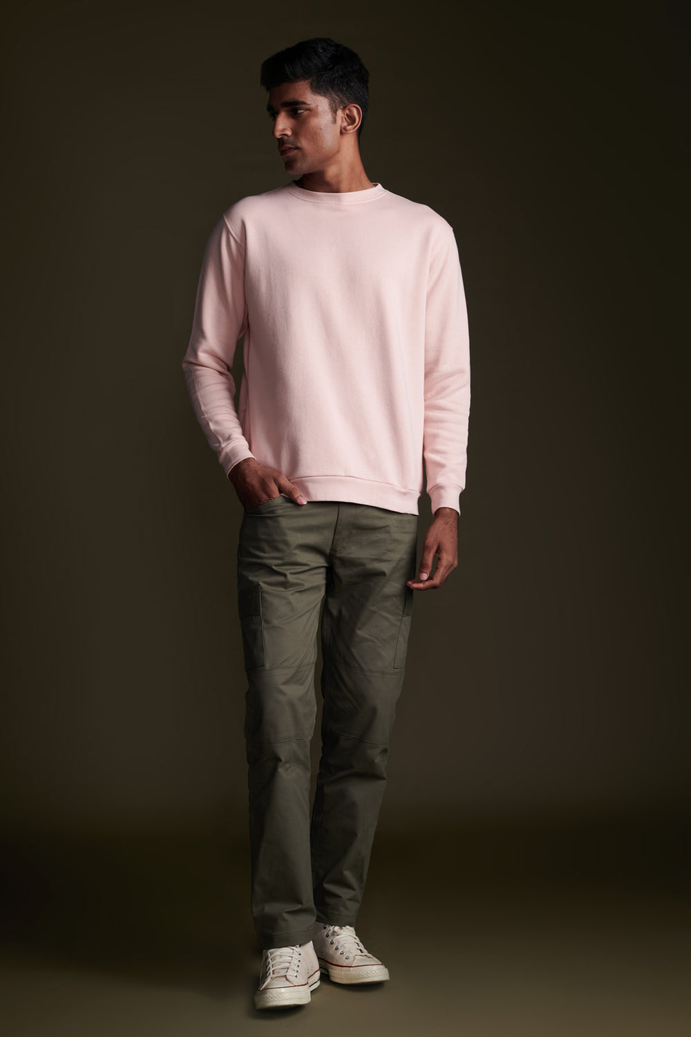Buy Baby Pink Sweatshirt for Men | Beyours