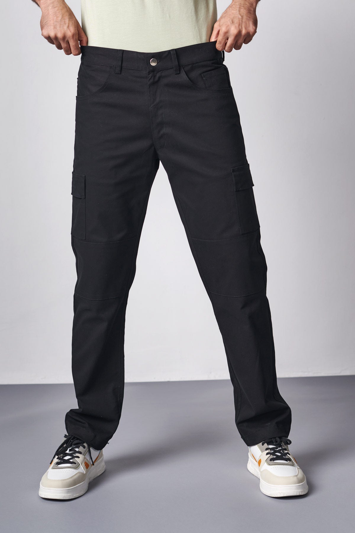 Carhartt WIP JET PANT - Cargo trousers - black rinsed/black - Zalando.ie