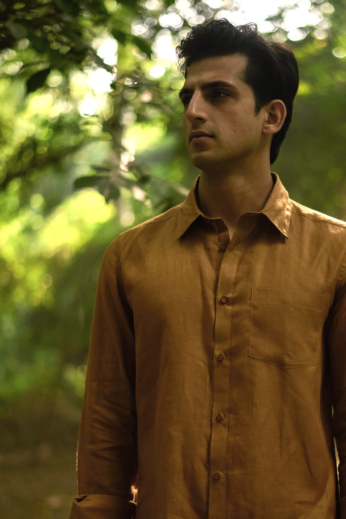 Brown Linen Shirt