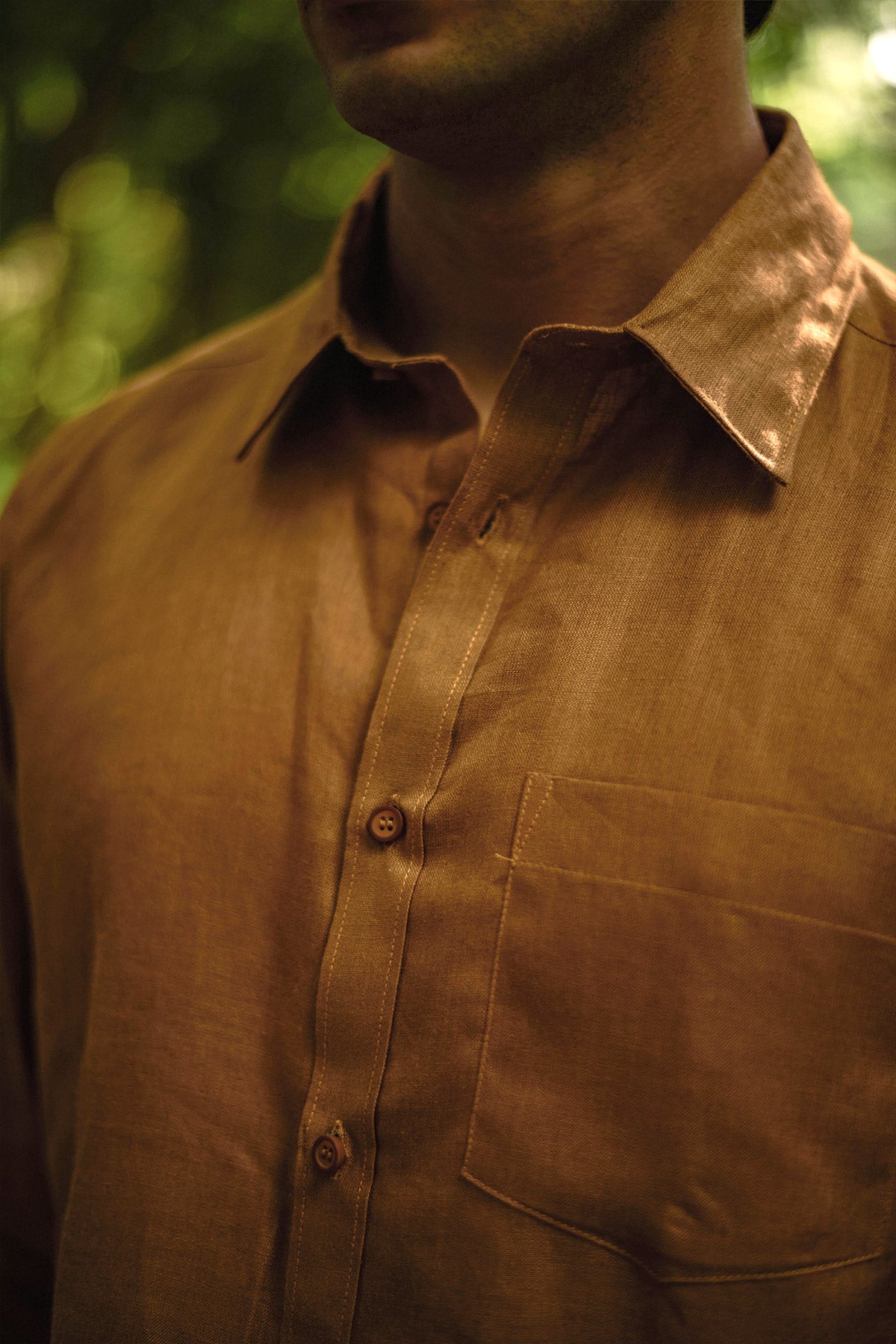 Brown Linen Shirt