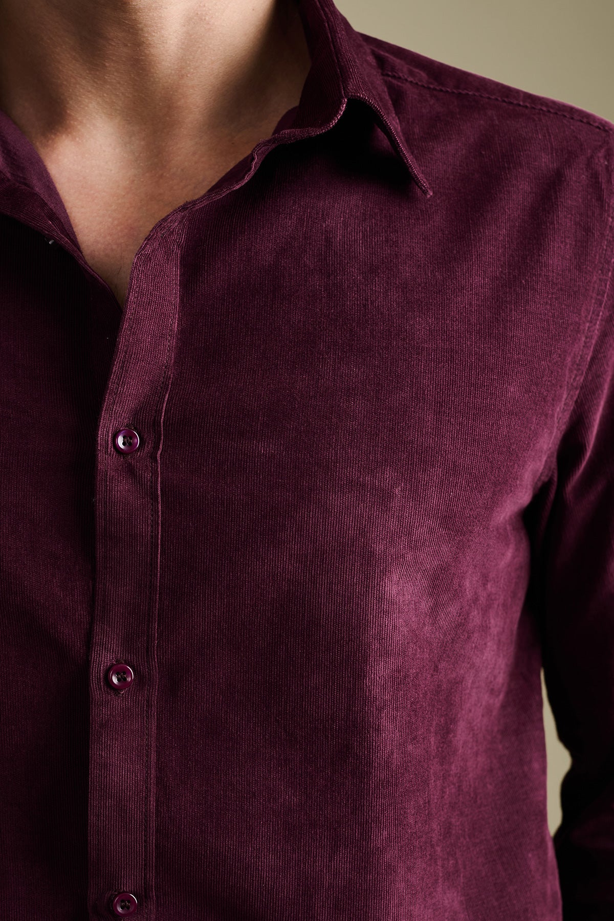 Maroon Corduroy Shirt