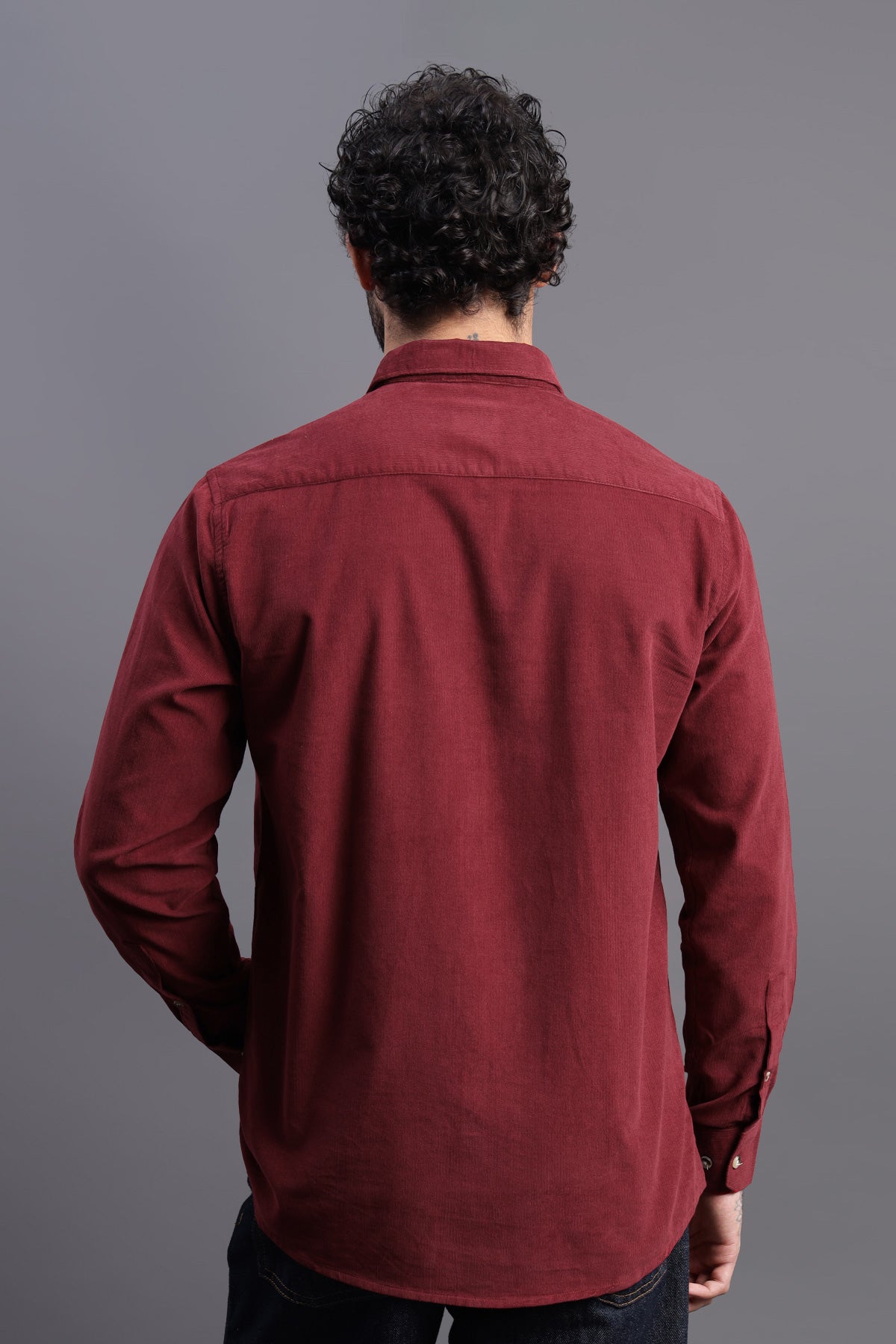 Burgundy Corduroy Shirt