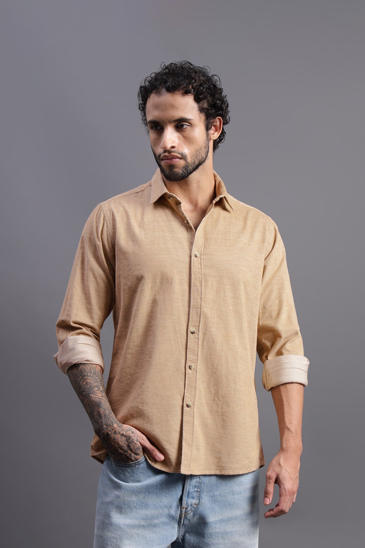 Fawn Corduroy Shirt