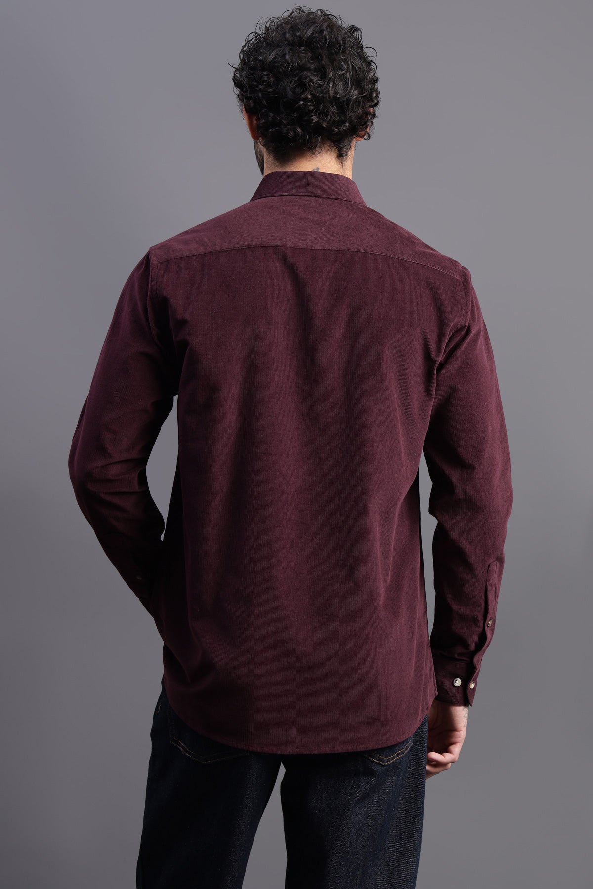 Plum Corduroy Shirt