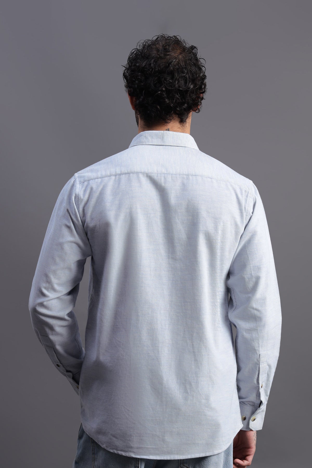 Powder Blue Corduroy Shirt