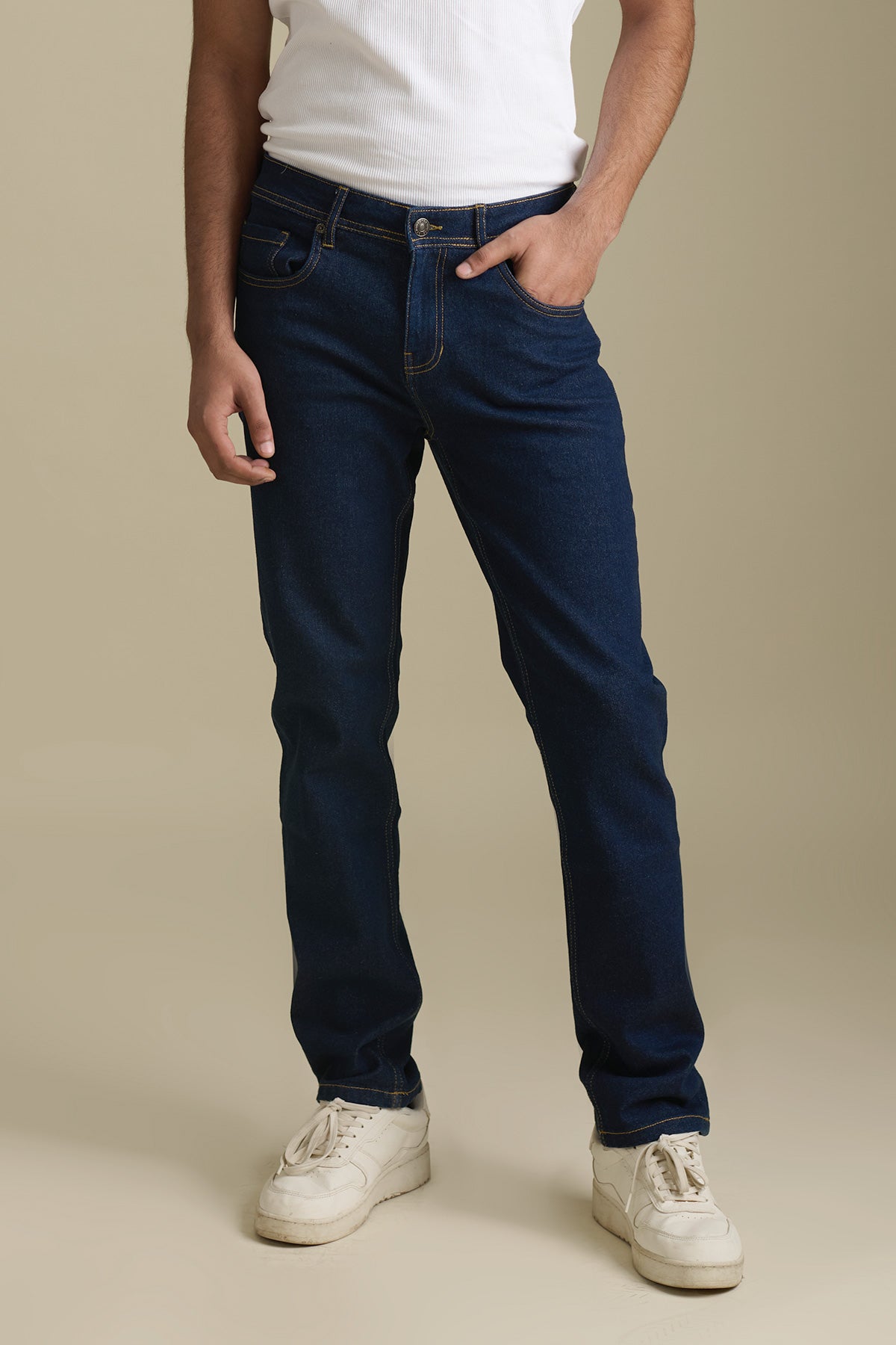 Dark Blue Denim Jeans