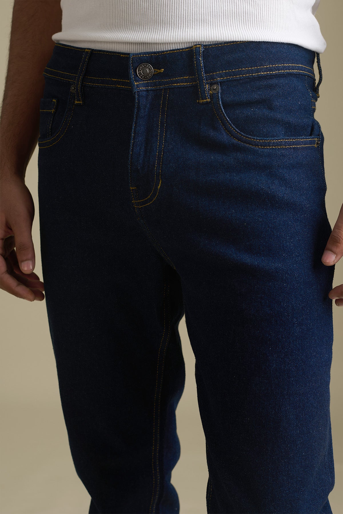 Dark Blue Denim Jeans