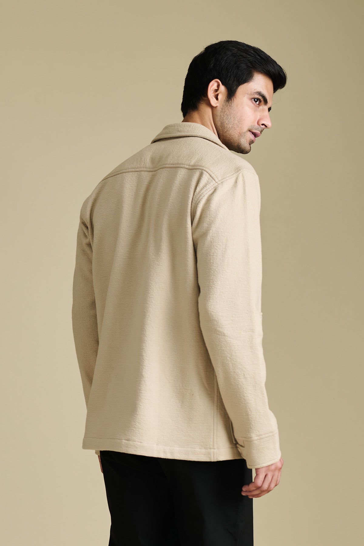 Textured Tan Shacket