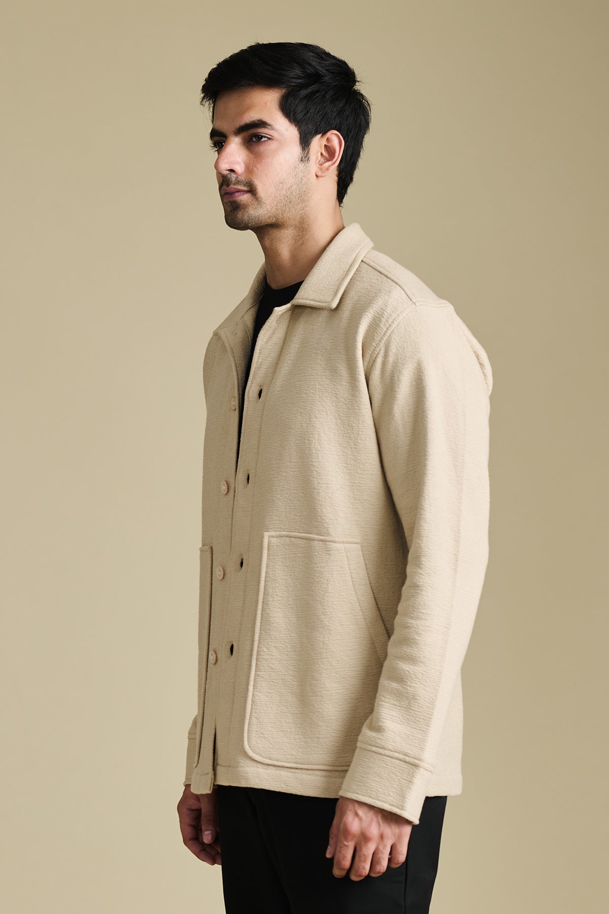 Textured Tan Shacket