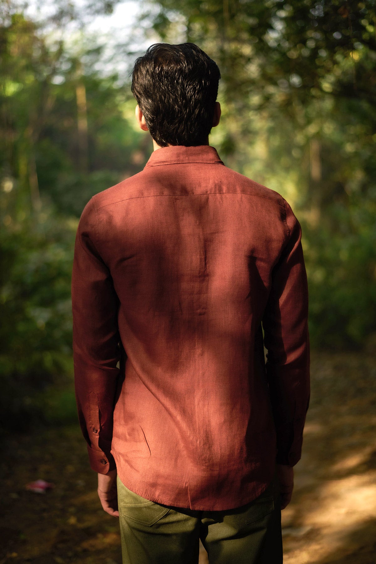 Mud Red Linen Shirt