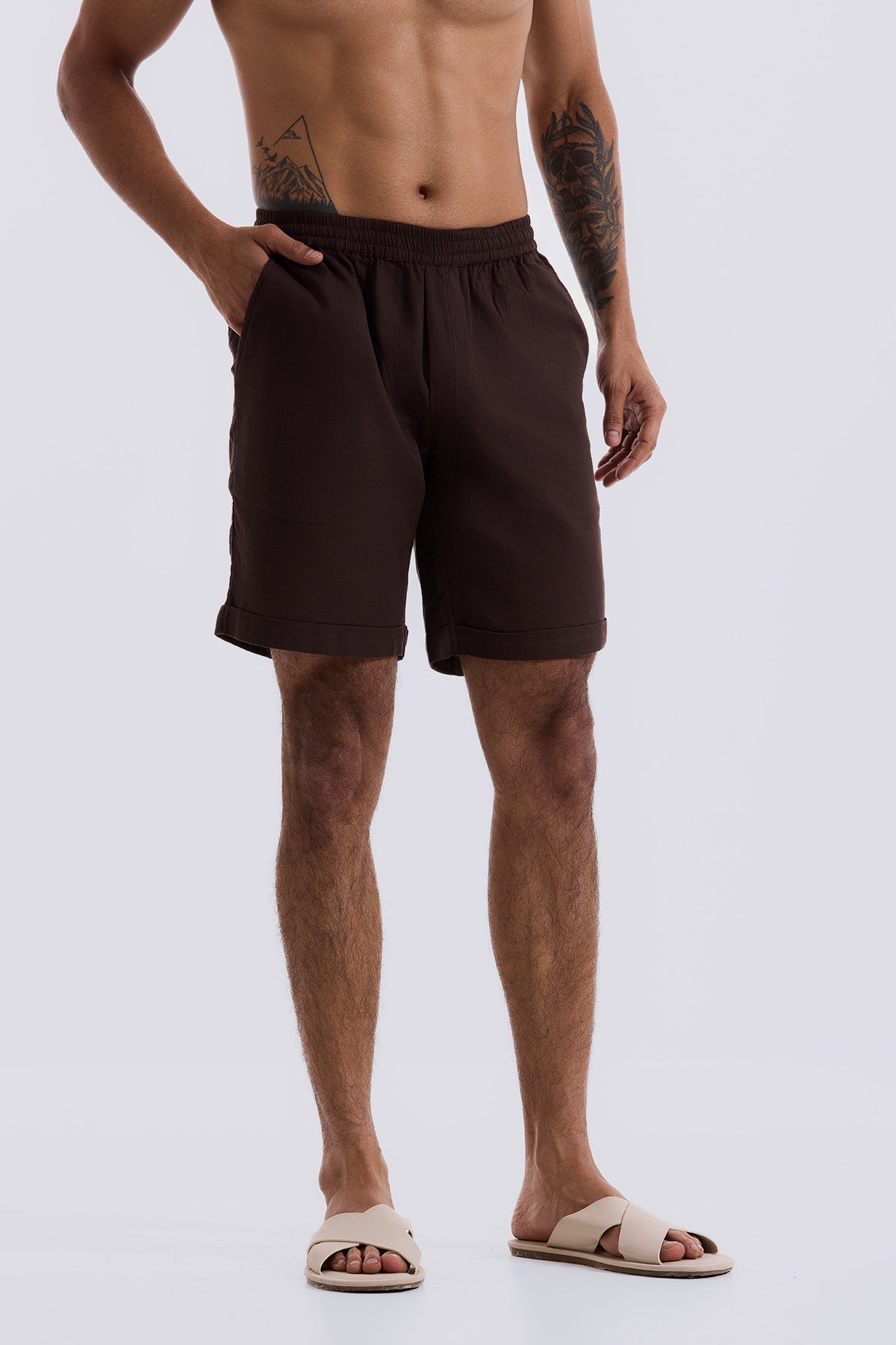 Brown Relax Shorts