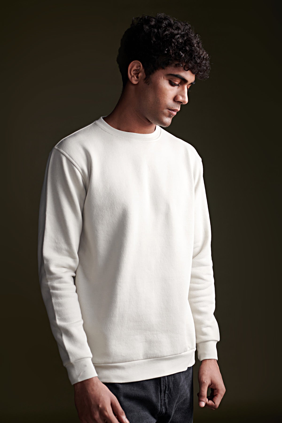 Buy Smoke White Sweatshirt for Men Beyours