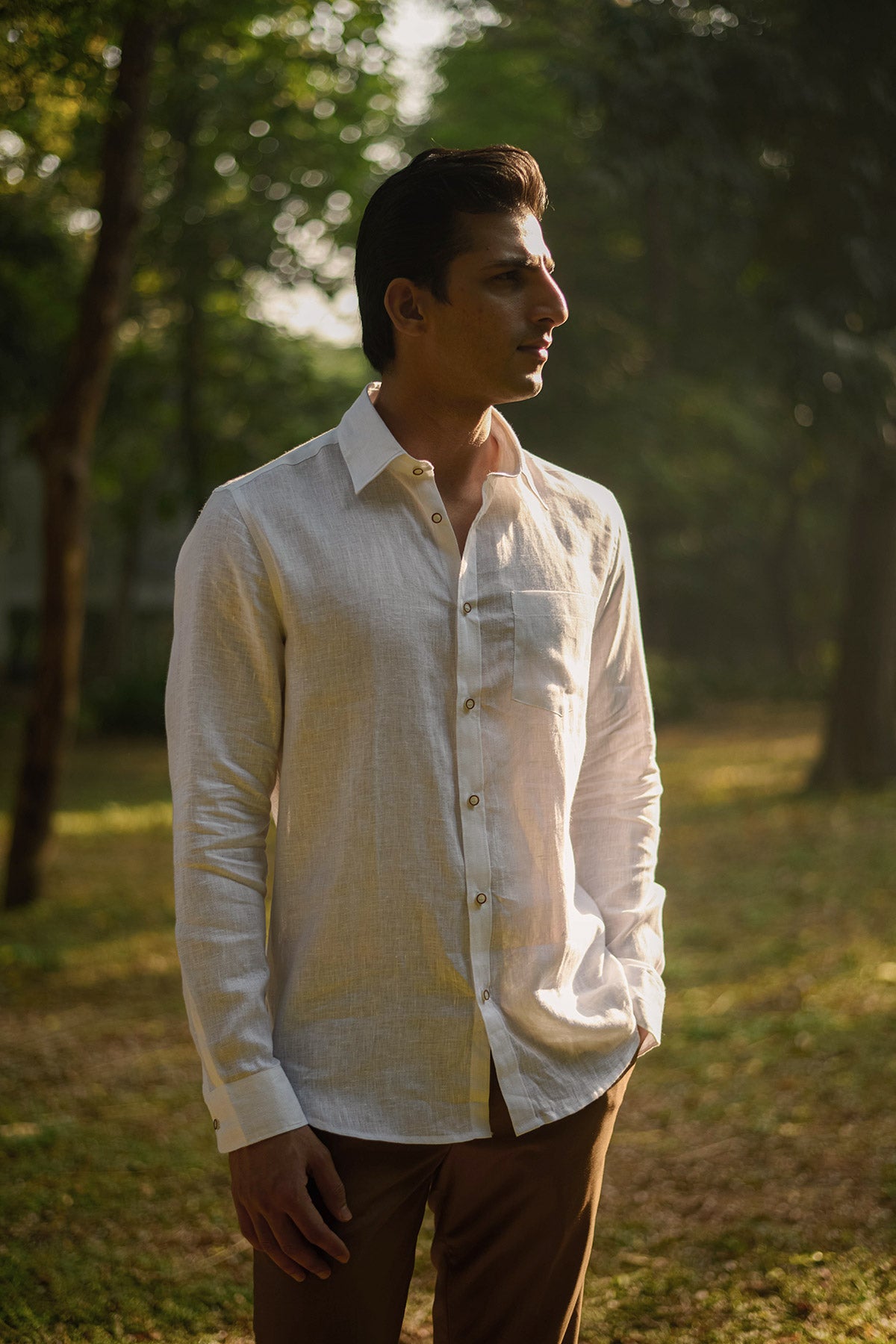 White Linen Shirt