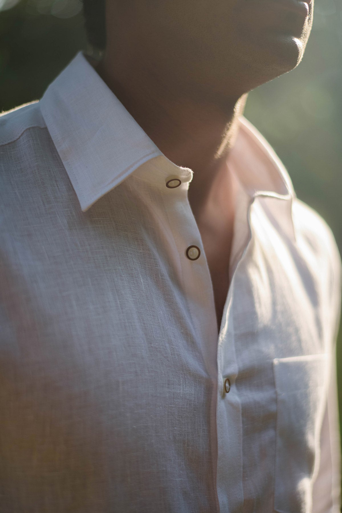 White Linen Shirt