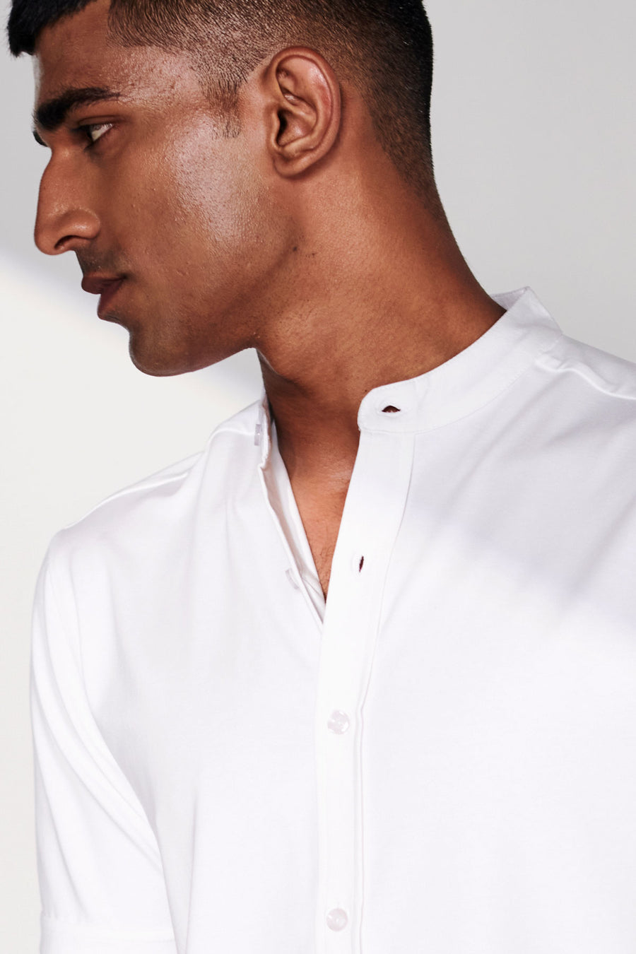 Buy The Pure White Knit shirt (Half Sleeves) For Men Beyours