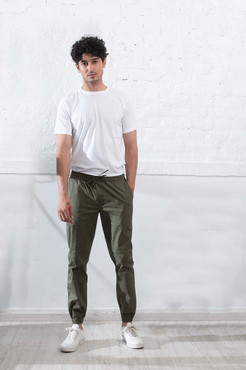Buy Olive Green Joggers | Beyours