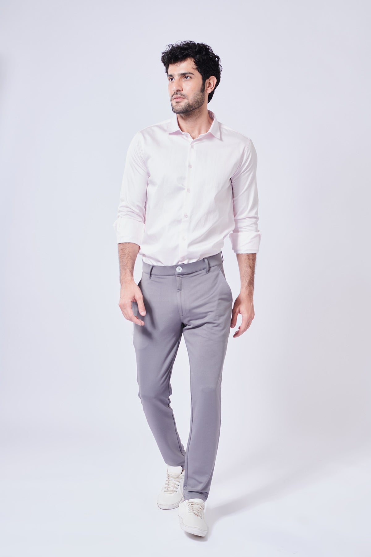 Buy N Naughty Fashion Formal Steel Grey Trouser for Men 28 at Amazonin