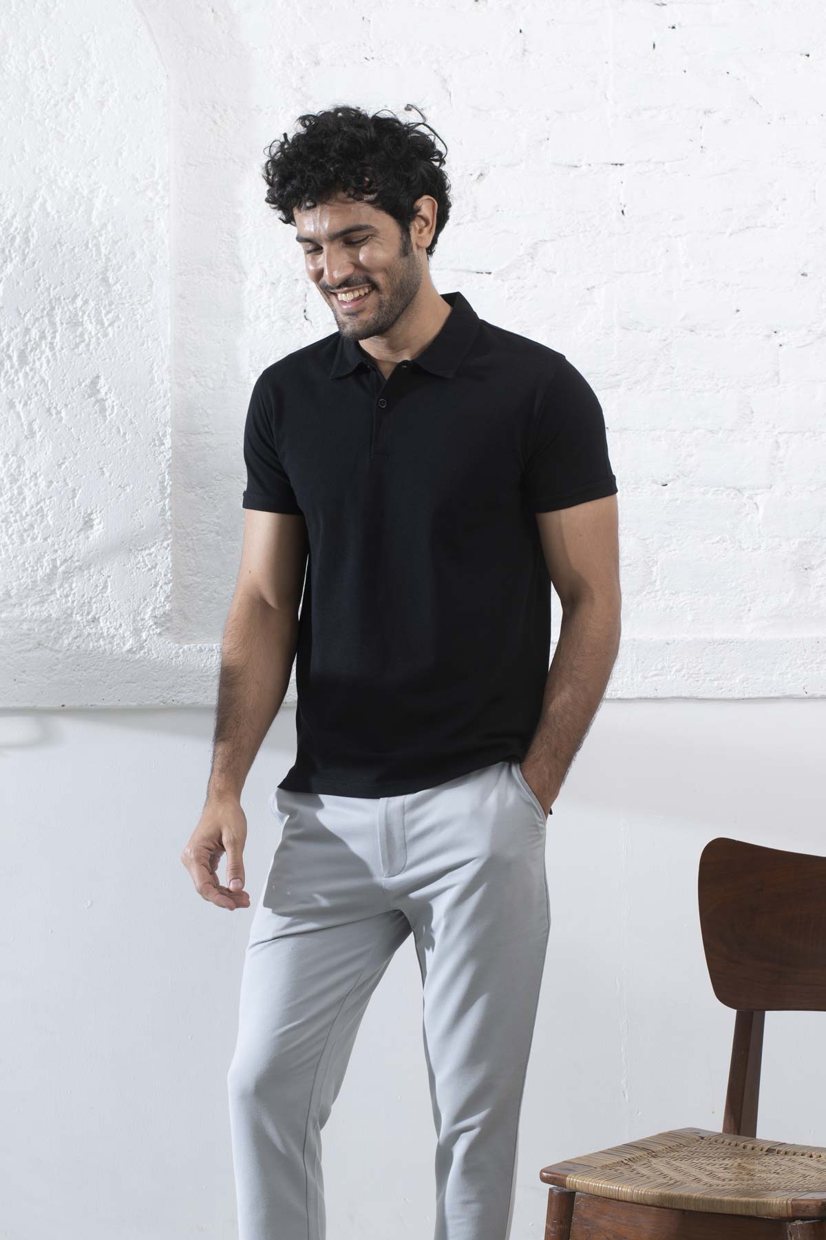 Buy Men Grey Slim Fit Textured Casual Trousers Online  710512  Allen Solly